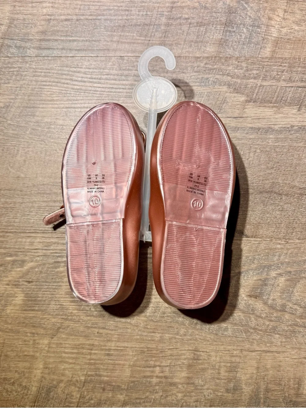 Sperry Rose Gold Mary Jane Ballet Flats with Bow